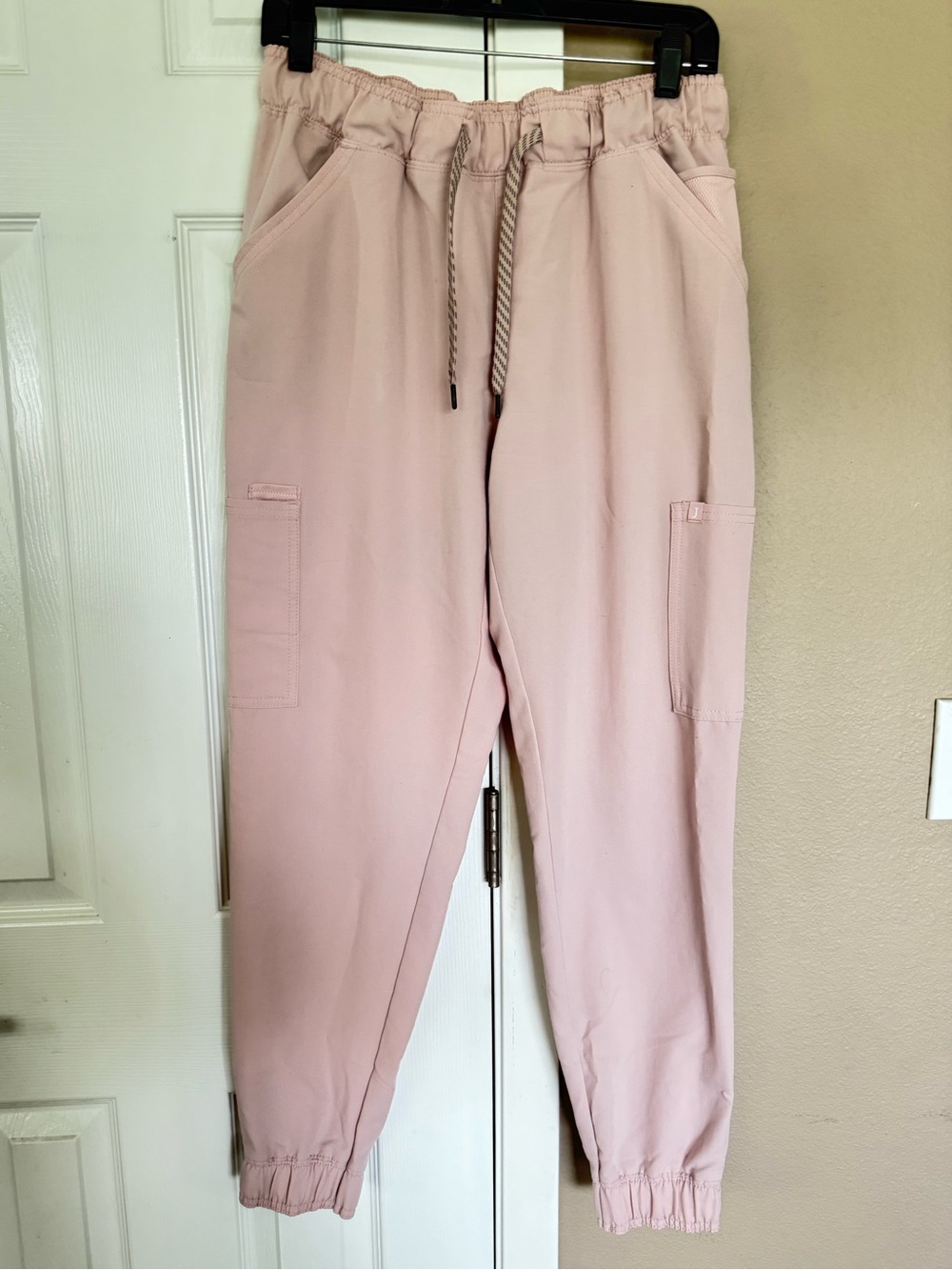 Jaanuu Blush Pink Scrub Jogger